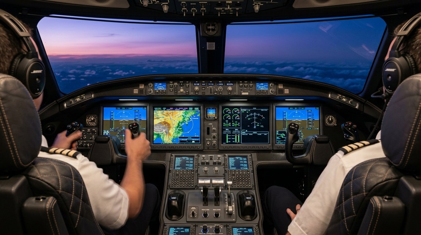 Integrated Glass Cockpit Flight Display